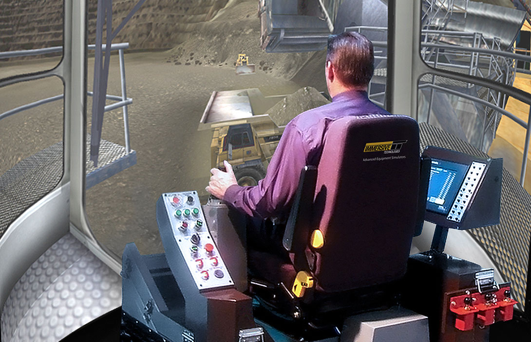 Simulator for Bucyrus 595B Rope Shovel