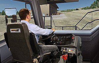 Simulator for Cat® 776D Belly Dump Haul Truck