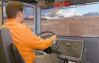 Simulator for Cat® (Bucyrus) MT4400 DC, MT4400 AC Haul Trucks