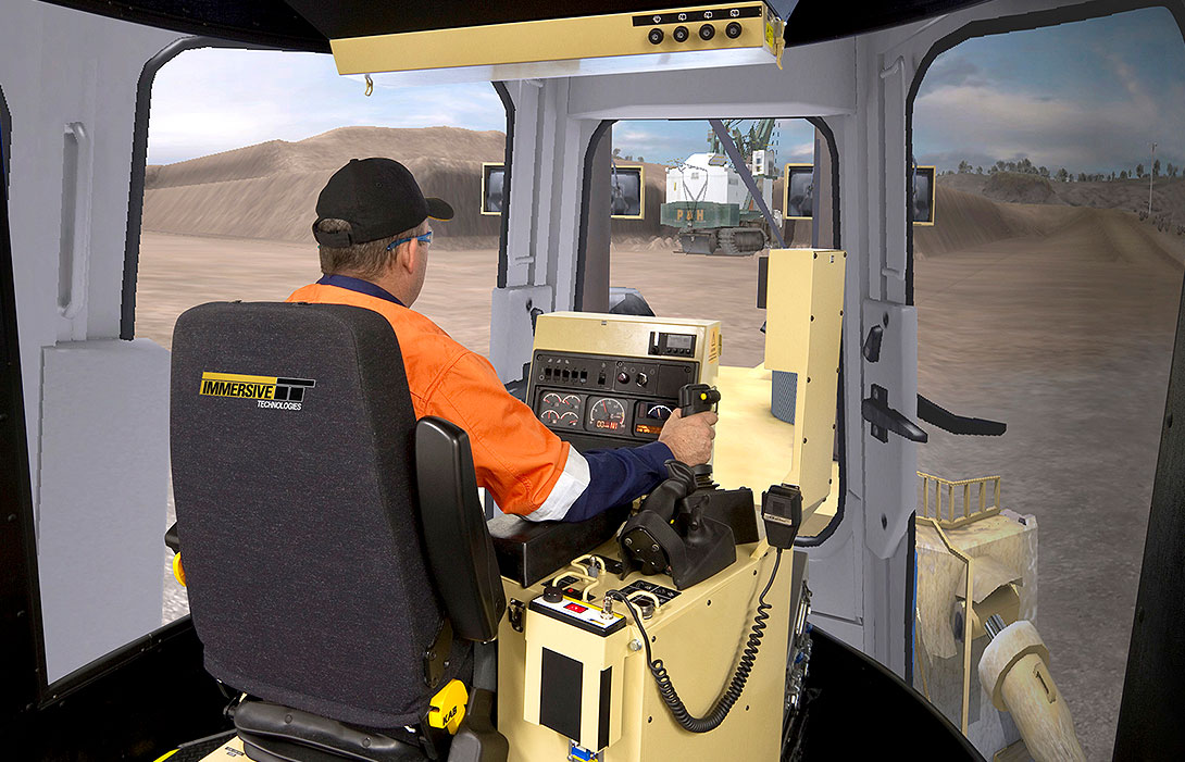 Simulator for Cat&reg; D11R Track Dozer