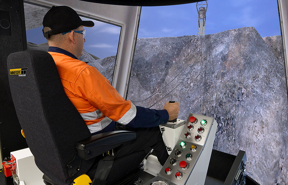 Simulator for Dragline