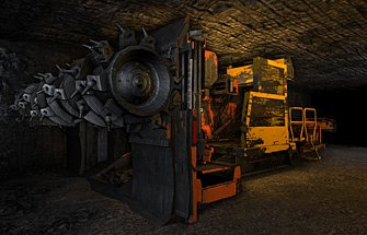 Simulator for Joy 14CM15 Continuous Miner