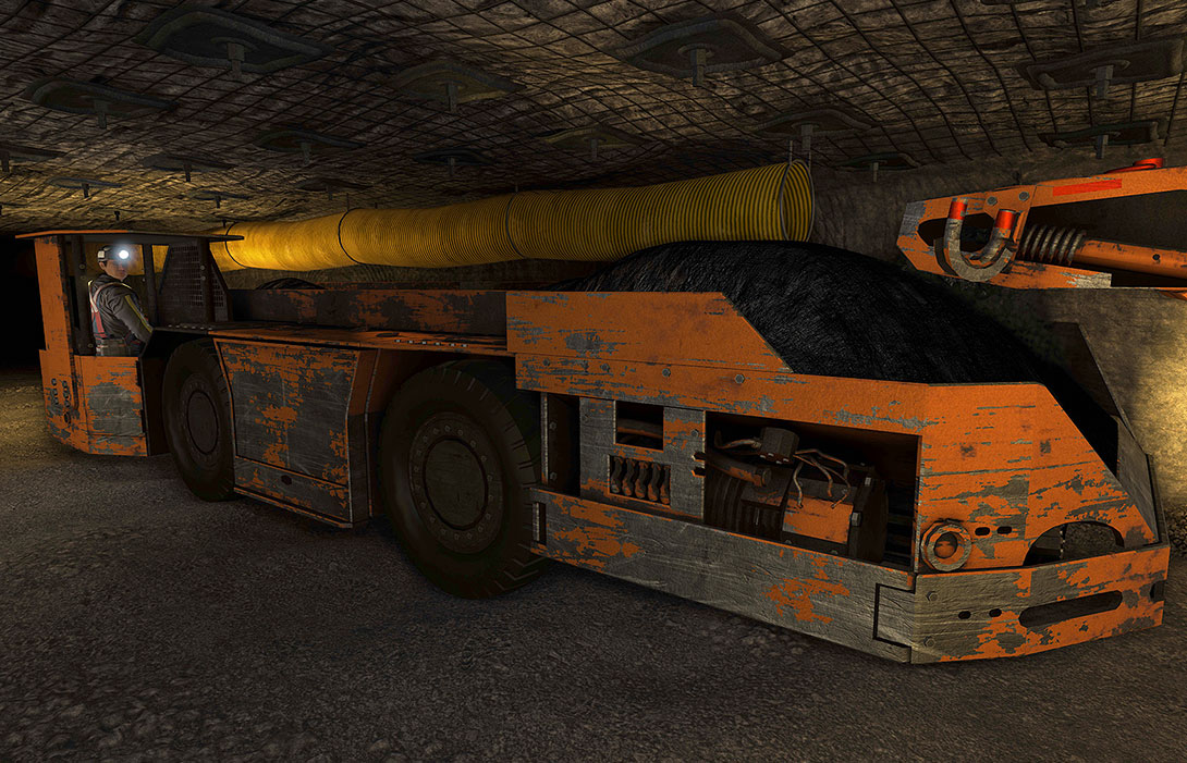 Simulator for JOY 10SC32 Shuttle Car