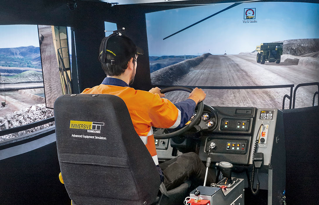 Simulator for Komatsu 730E-8 Haul Truck