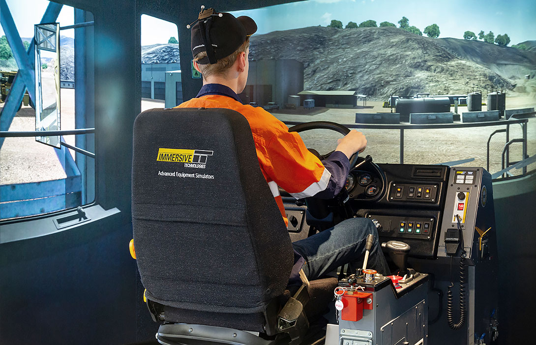 Simulator for Komatsu 830E-1AC Truck