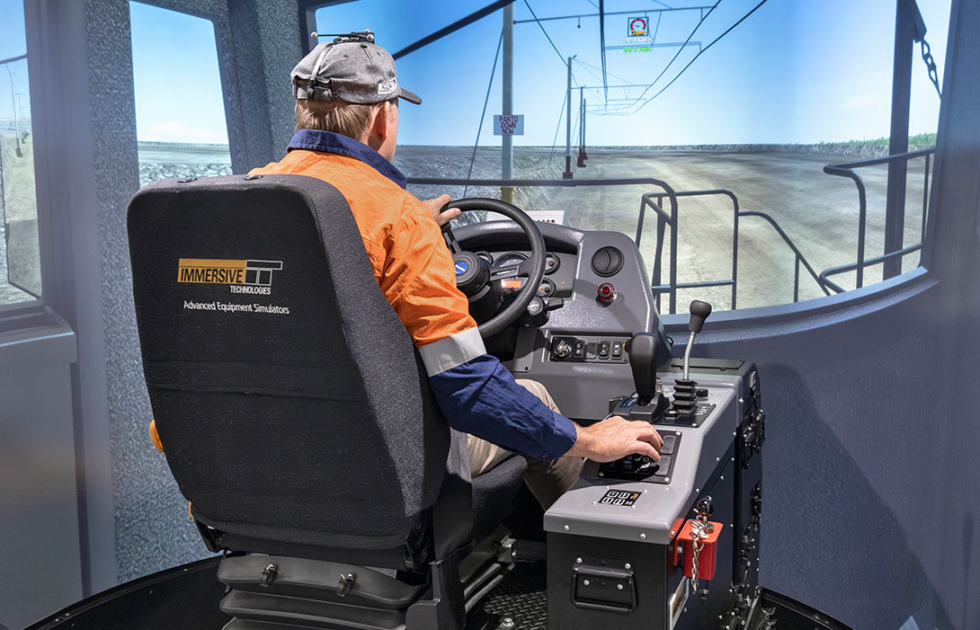 Simulator for Komatsu 730E-8 Haul Truck (Trolley Assist) Operator
