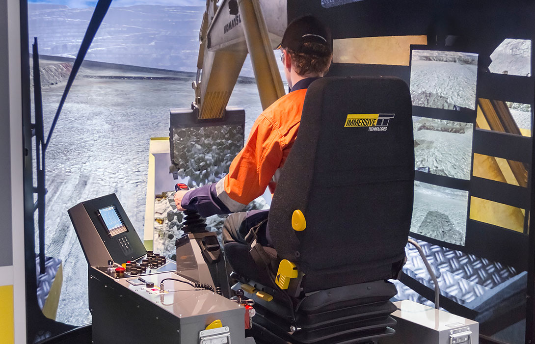 Simulator for Komatsu PC4000-6 Shovel/Excavator