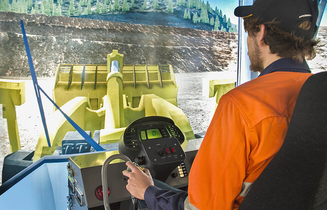 Simulator for Komatsu Wheel Loader WA900