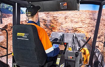 Simulator for P&H L-2350 Wheel Loader