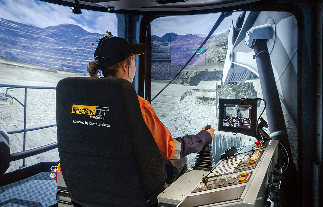 Simulator for Liebherr R9200 Excavator
