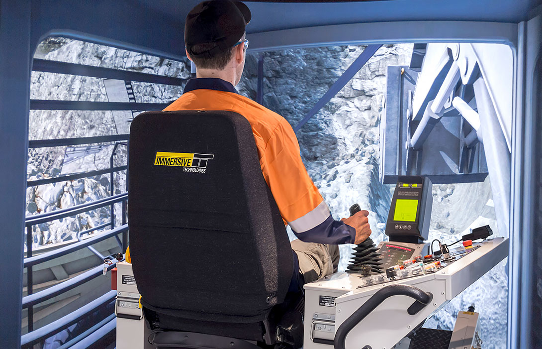 Simulator for Liebherr Excavator R9400