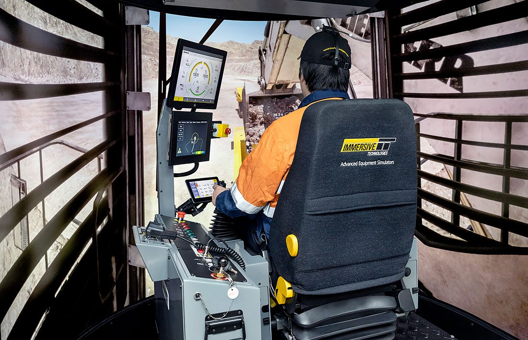 Simulator for Liebherr R9600 Diesel Excavator