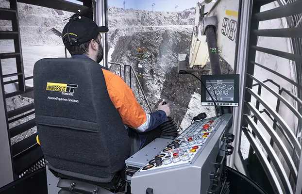 Simulator for Liebherr R9800 Excavator