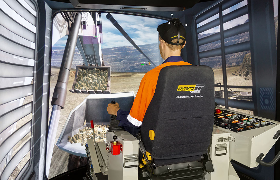 Simulator for Liebherr Shovel/Excavator R996