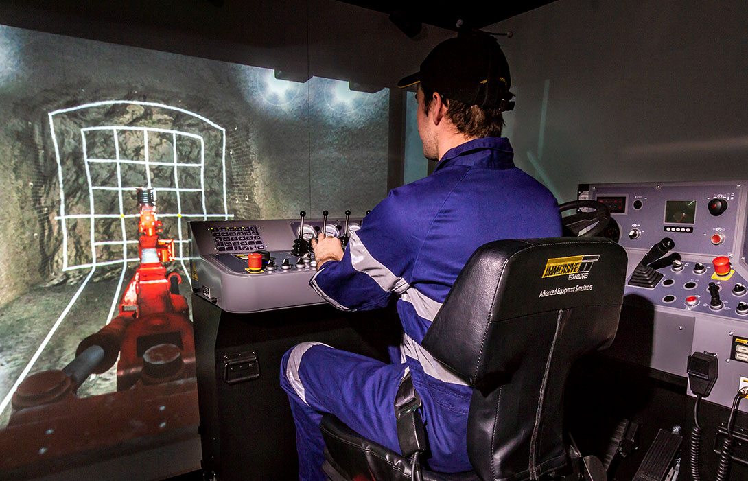 Simulator for Simulator for Sandvik DD311 Jumbo Drill