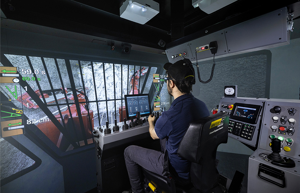 Simulator for Sandvik DD422i (Dual Control) Jumbo Drill