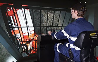Simulator for Sandvik DL421 Longhole Production Drill Rig