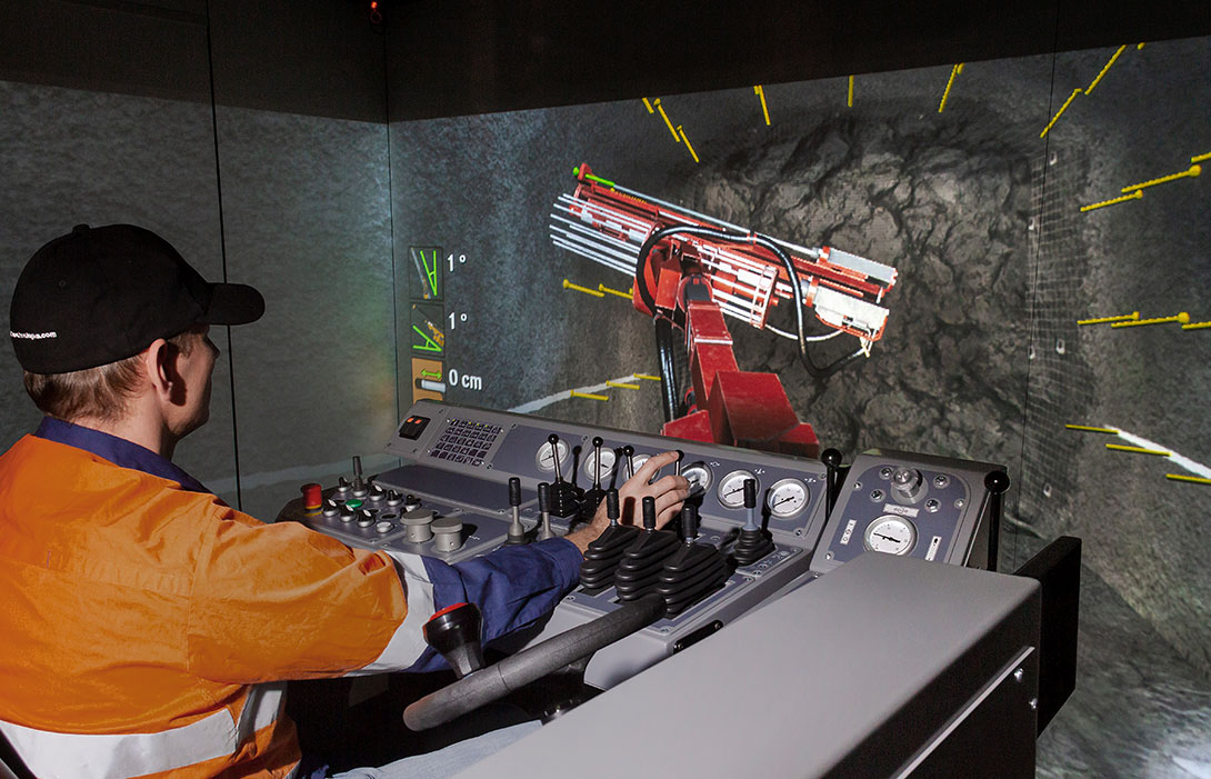Simulator for Sandvik DS311 Bolter