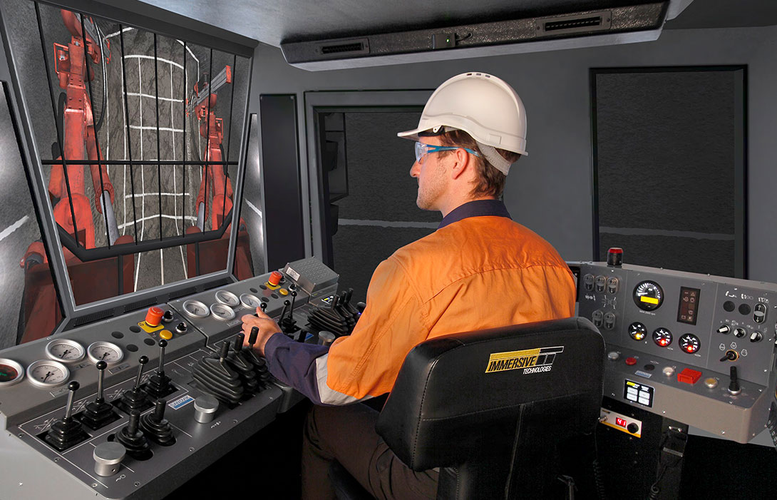 Simulator for Simulator for Sandvik DD320, DD420 Jumbo Drill
