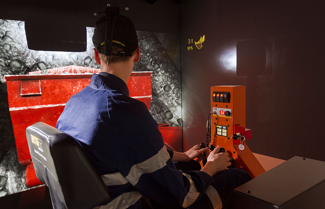 Simulator for Sandvik LH203 Underground Loader