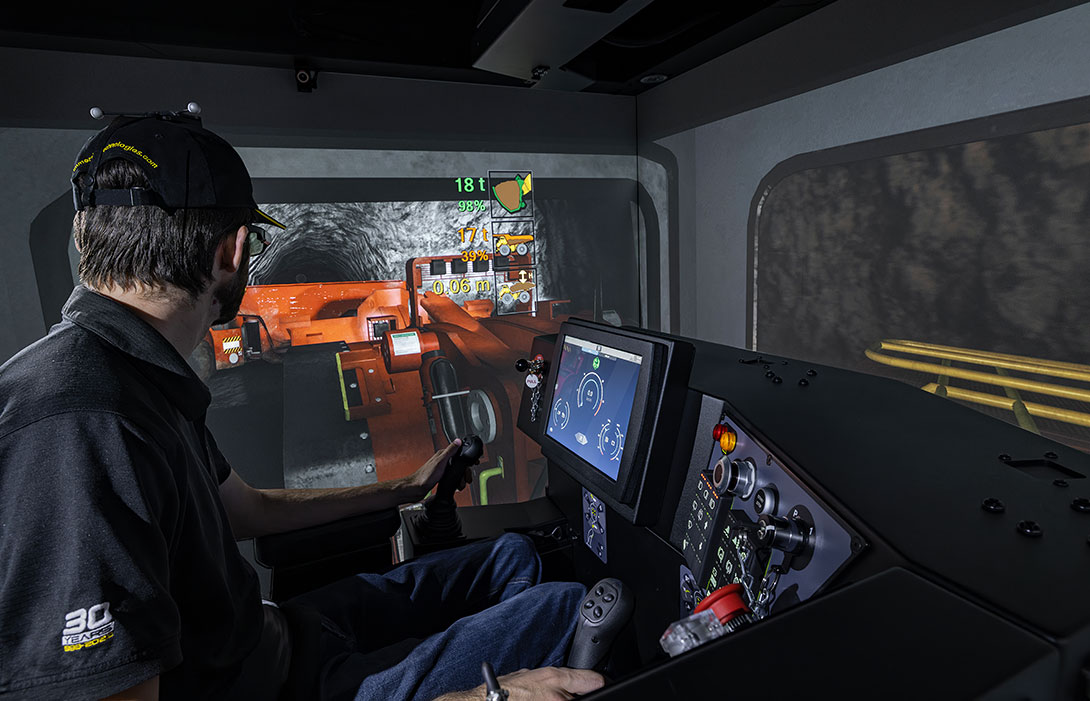 Simulator for Sandvik LH518B Underground Loader