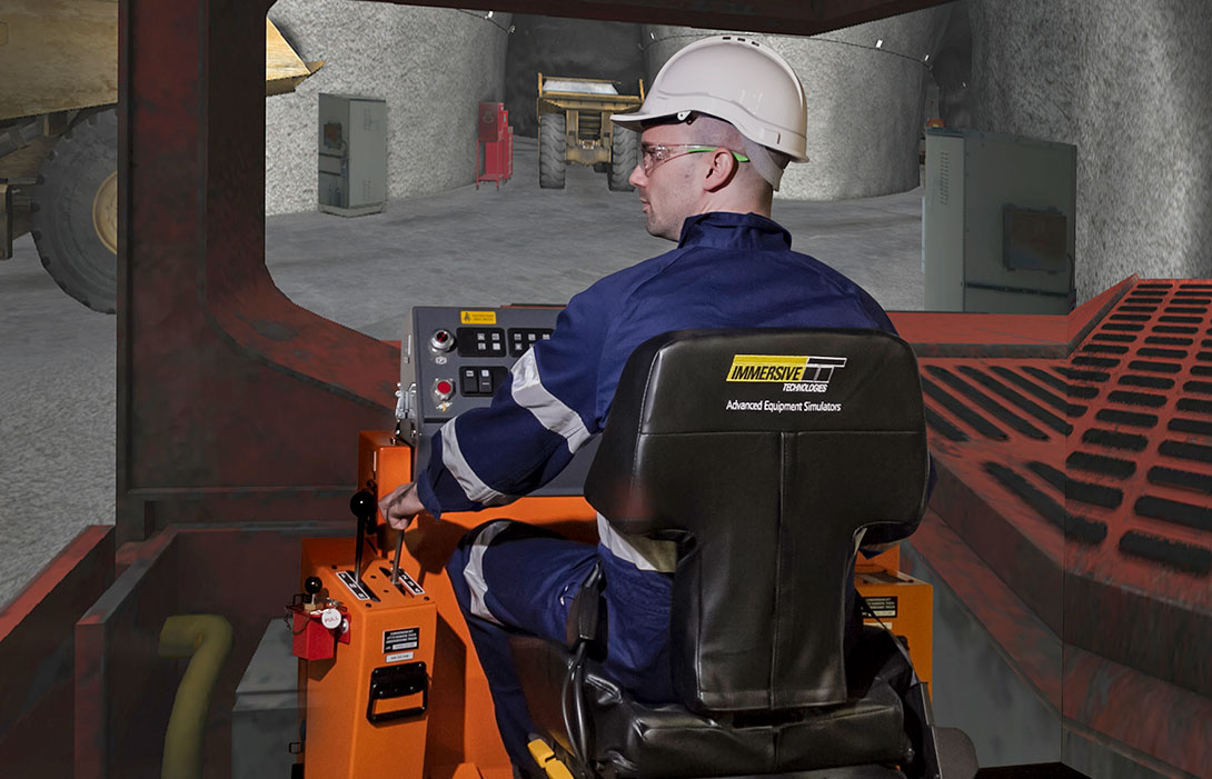 Simulator for Sandvik Underground Truck TH540, TH550