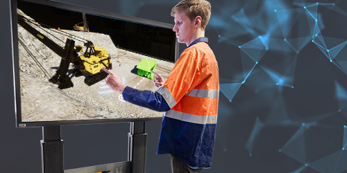 Система Mine Standards Training — сенсорный экран