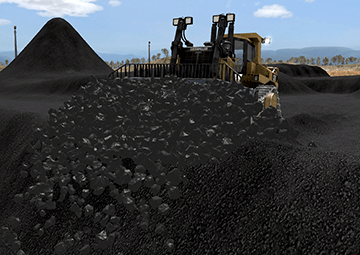 Dozer Coal Stockpile Training